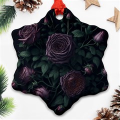 Rose Flower Plant Ornament (snowflake)