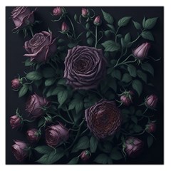 Rose Flower Plant Square Satin Scarf (36  X 36 ) by pakminggu