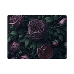 Rose Flower Plant Premium Plush Fleece Blanket (mini) by pakminggu