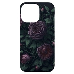 Rose Flower Plant Iphone 14 Pro Max Black Uv Print Case by pakminggu