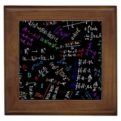 Mathematics  Physics Maths Math Pattern Framed Tile by pakminggu