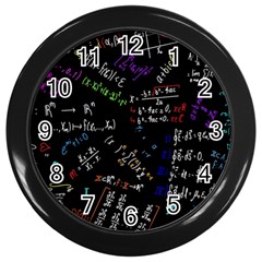 Mathematics  Physics Maths Math Pattern Wall Clock (black) by pakminggu