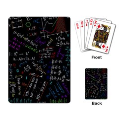 Mathematics  Physics Maths Math Pattern Playing Cards Single Design (rectangle)