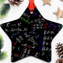 Mathematics  Physics Maths Math Pattern Star Ornament (two Sides) by pakminggu