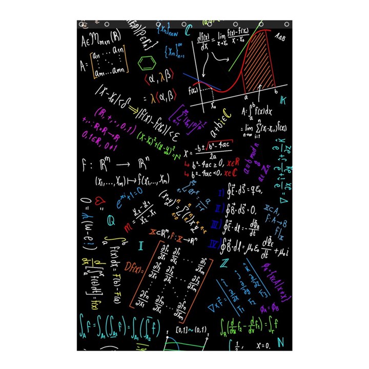 Mathematics  Physics Maths Math Pattern Shower Curtain 48  x 72  (Small) 