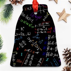 Mathematics  Physics Maths Math Pattern Bell Ornament (two Sides) by pakminggu