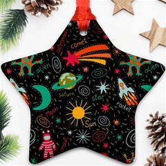 Space Seamless Pattern Ornament (star)