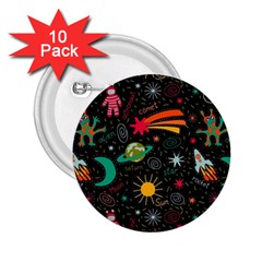 Space Seamless Pattern 2 25  Buttons (10 Pack)  by pakminggu