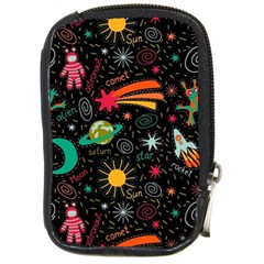 Space Seamless Pattern Compact Camera Leather Case by pakminggu