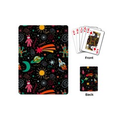 Space Seamless Pattern Playing Cards Single Design (mini)