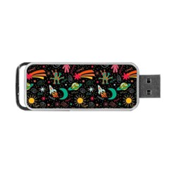 Space Seamless Pattern Portable Usb Flash (two Sides) by pakminggu