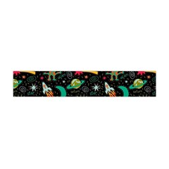 Space Seamless Pattern Premium Plush Fleece Scarf (mini) by pakminggu