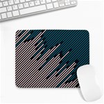 Abstract Diagonal Striped Lines Pattern Small Mousepad Front