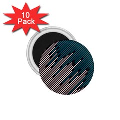 Abstract Diagonal Striped Lines Pattern 1 75  Magnets (10 Pack)  by pakminggu