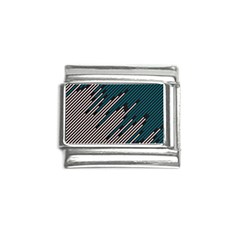 Abstract Diagonal Striped Lines Pattern Italian Charm (9mm) by pakminggu