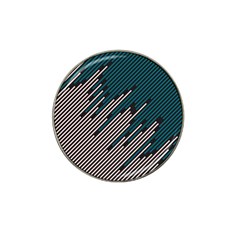 Abstract Diagonal Striped Lines Pattern Hat Clip Ball Marker by pakminggu