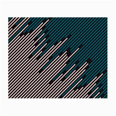 Abstract Diagonal Striped Lines Pattern Small Glasses Cloth (2 Sides) by pakminggu