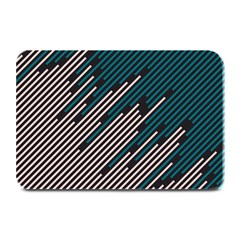 Abstract Diagonal Striped Lines Pattern Plate Mats by pakminggu