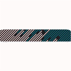 Abstract Diagonal Striped Lines Pattern Small Bar Mat by pakminggu