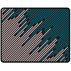 Abstract Diagonal Striped Lines Pattern Fleece Blanket (medium) by pakminggu