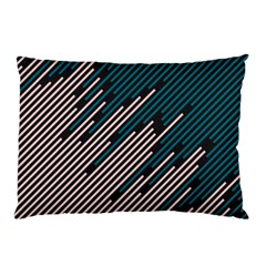 Abstract Diagonal Striped Lines Pattern Pillow Case (two Sides) by pakminggu