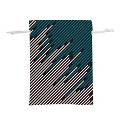 Abstract Diagonal Striped Lines Pattern Lightweight Drawstring Pouch (l) by pakminggu