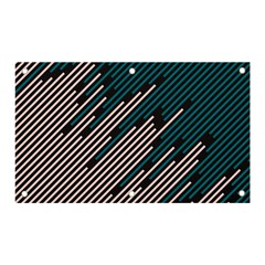 Abstract Diagonal Striped Lines Pattern Banner And Sign 5  X 3  by pakminggu