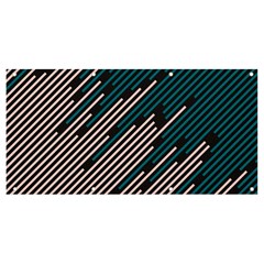 Abstract Diagonal Striped Lines Pattern Banner And Sign 8  X 4  by pakminggu