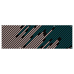 Abstract Diagonal Striped Lines Pattern Banner And Sign 12  X 4  by pakminggu