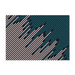 Abstract Diagonal Striped Lines Pattern Crystal Sticker (a4) by pakminggu