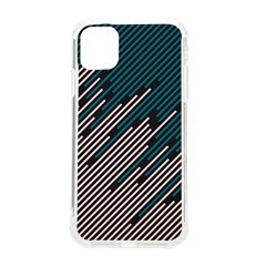 Abstract Diagonal Striped Lines Pattern Iphone 11 Tpu Uv Print Case by pakminggu