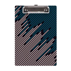 Abstract Diagonal Striped Lines Pattern A5 Acrylic Clipboard by pakminggu