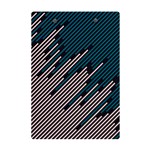 Abstract Diagonal Striped Lines Pattern A5 Acrylic Clipboard Back