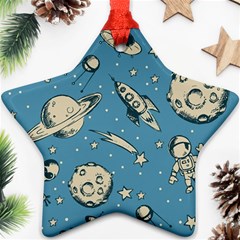 Space Objects Nursery Pattern Ornament (star) by pakminggu