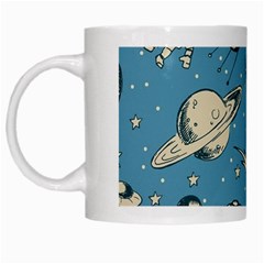 Space Objects Nursery Pattern White Mug by pakminggu