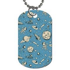 Space Objects Nursery Pattern Dog Tag (one Side) by pakminggu