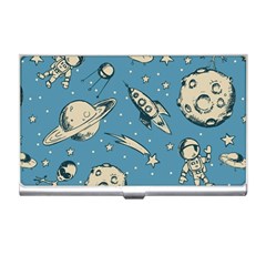 Space Objects Nursery Pattern Business Card Holder by pakminggu