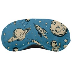 Space Objects Nursery Pattern Sleep Mask by pakminggu