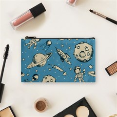 Space Objects Nursery Pattern Cosmetic Bag (small) by pakminggu