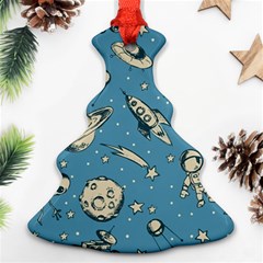 Space Objects Nursery Pattern Ornament (christmas Tree) 