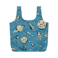 Space Objects Nursery Pattern Full Print Recycle Bag (m) by pakminggu