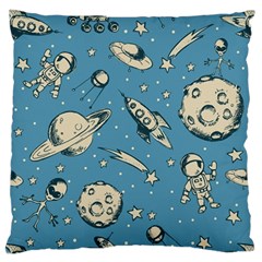 Space Objects Nursery Pattern Standard Premium Plush Fleece Cushion Case (two Sides)