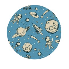 Space Objects Nursery Pattern Mini Round Pill Box (pack Of 3) by pakminggu