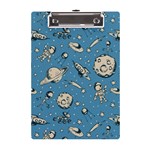 Space Objects Nursery Pattern A5 Acrylic Clipboard Front