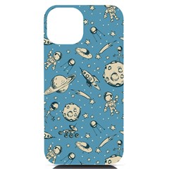 Space Objects Nursery Pattern Iphone 14 Black Uv Print Case by pakminggu