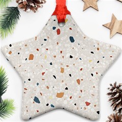 Terrazzo Natural Stone Pattern Art Ornament (star)