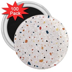 Terrazzo Natural Stone Pattern Art 3  Magnets (100 Pack) by pakminggu