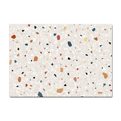 Terrazzo Natural Stone Pattern Art Sticker A4 (10 Pack) by pakminggu