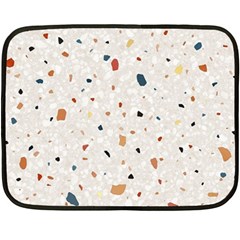 Terrazzo Natural Stone Pattern Art Two Sides Fleece Blanket (mini) by pakminggu