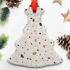 Terrazzo Natural Stone Pattern Art Christmas Tree Ornament (two Sides)